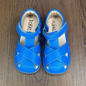 Toke Toddler Blue Leather Fisherman Sandals EU 25 US 9C NWOT